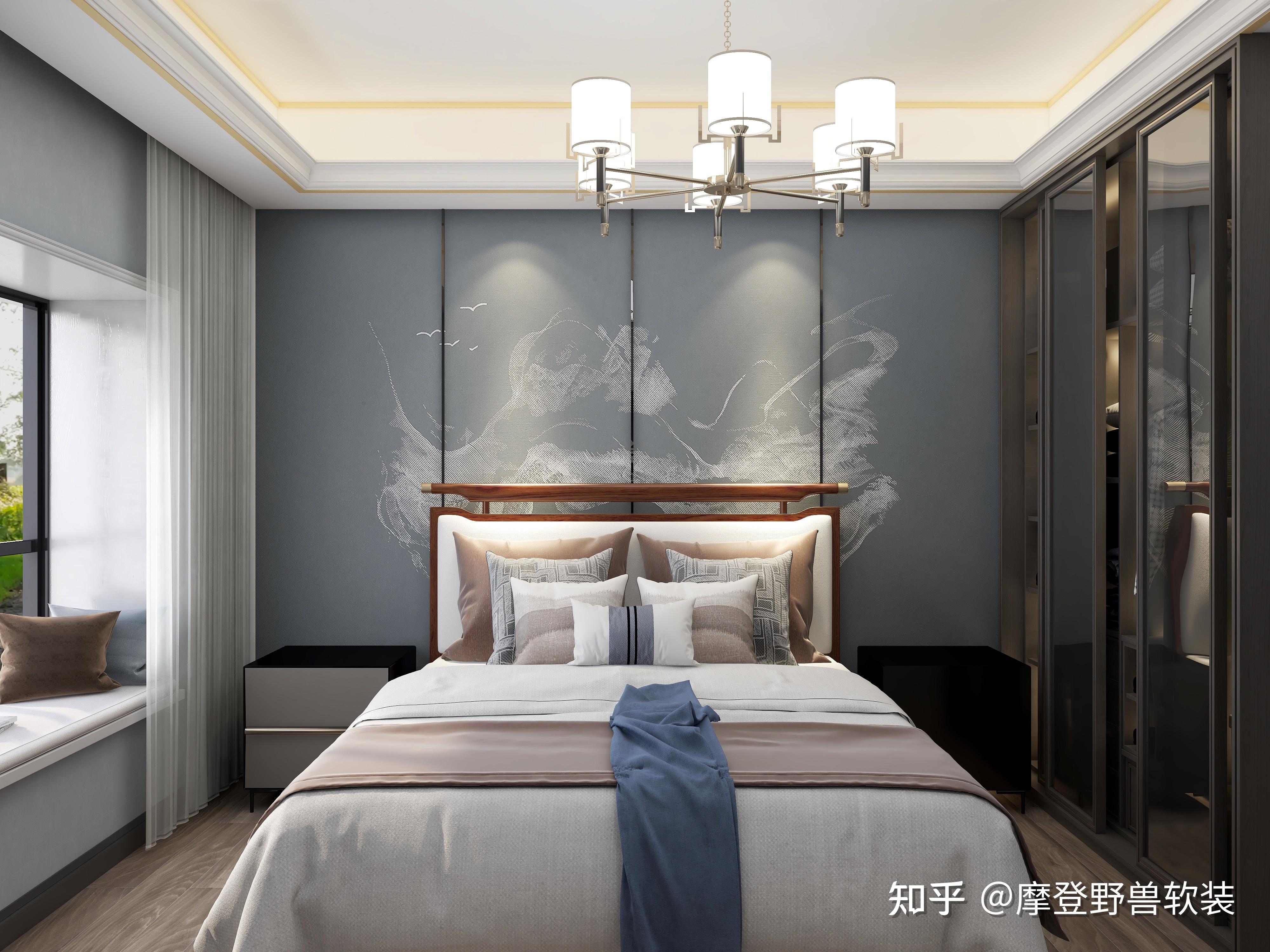 摩登野兽墙布精选丨新中式独幅提花