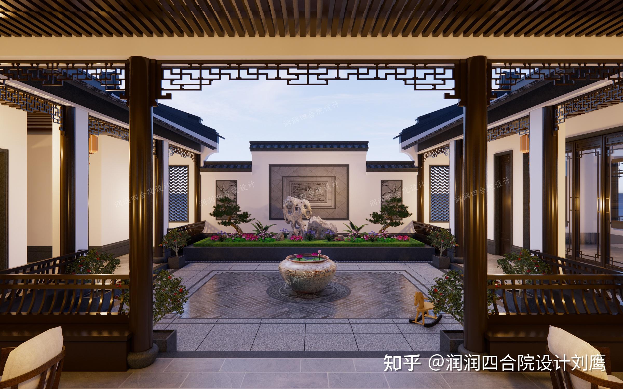 润润四合院设计刘鹰：因地制宜，创新广东潮汕楼顶中式四合院22×18 - 知乎