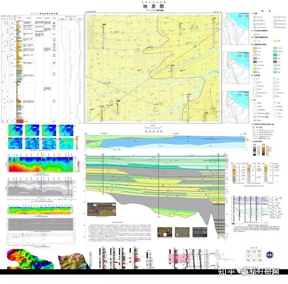 地質圖平面圖剖面圖柱狀圖