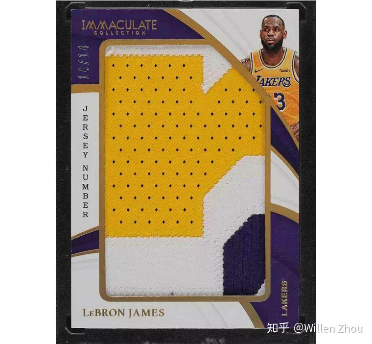 1819赛季身披紫金战袍的詹姆斯球星卡盘点特卡实物篇