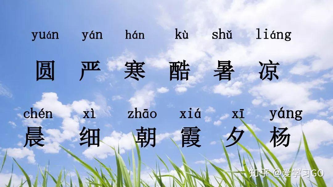 部编版一年级下册识字6《古对今》知识点+图文讲解 - 知乎