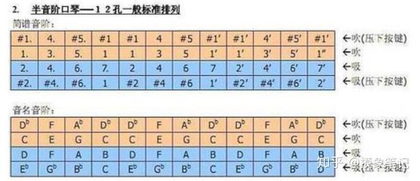 半音阶口琴的怎么转调