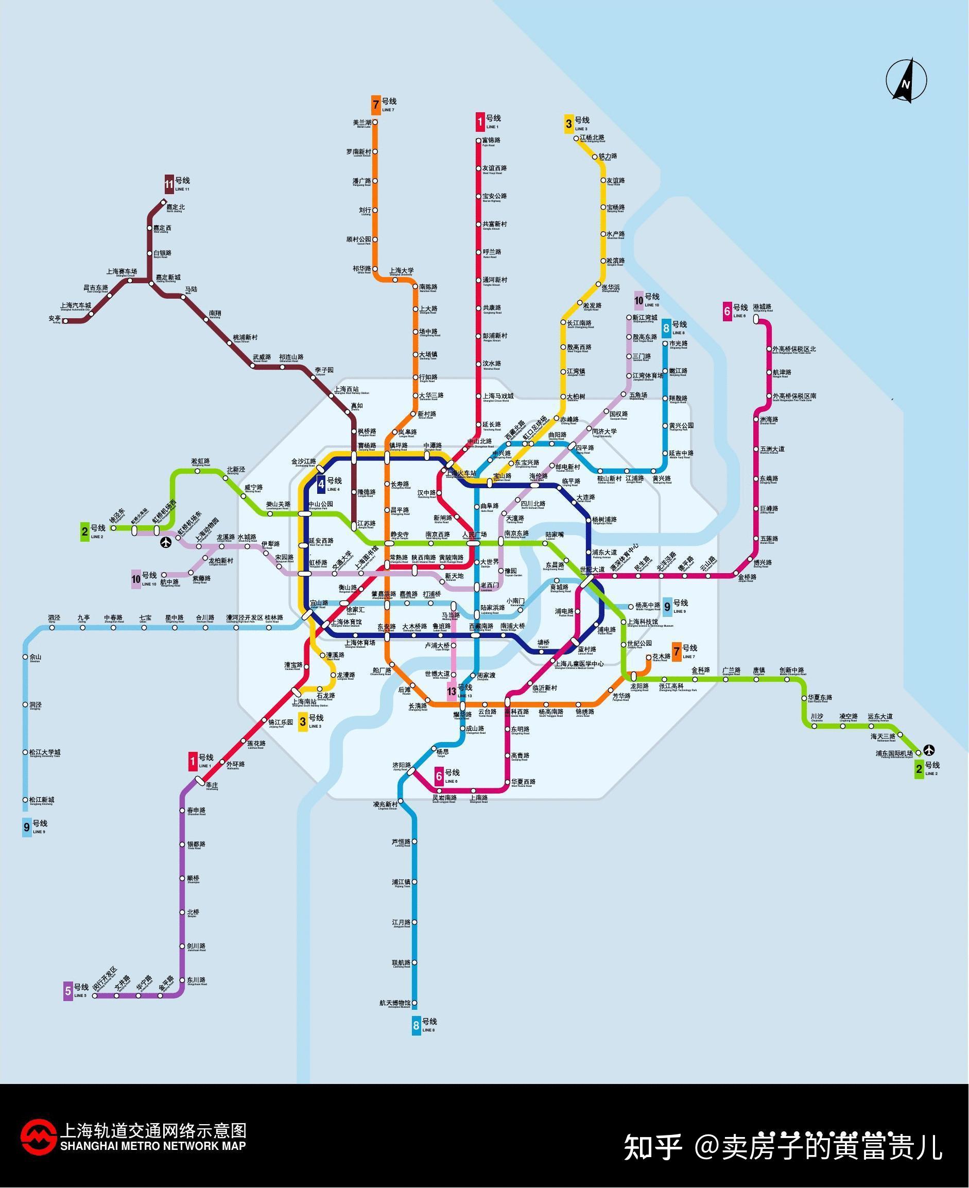 上海地铁规划图 清晰图片