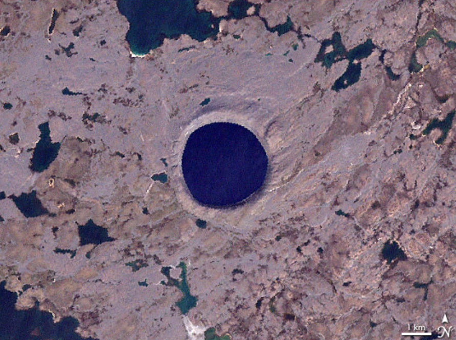 加拿大陨石坑图片