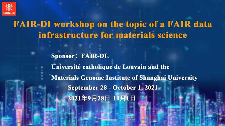 FAIR-DI workshop on the topic of a FAIR data infrastructure for ...