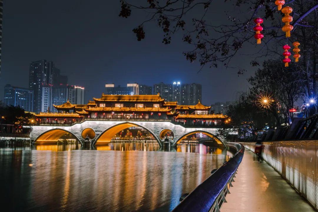 武侯邀您一起来看今晚的锦江夜景