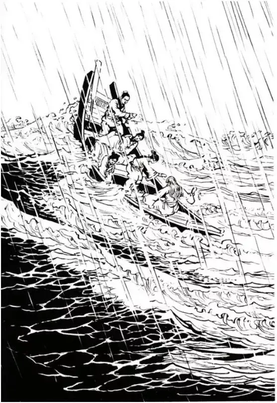 插画金庸小说的黑白江湖