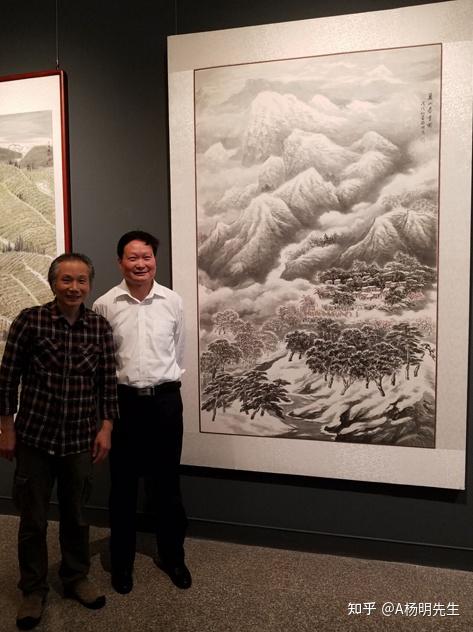 杨明先生个人回顾画展活动参与