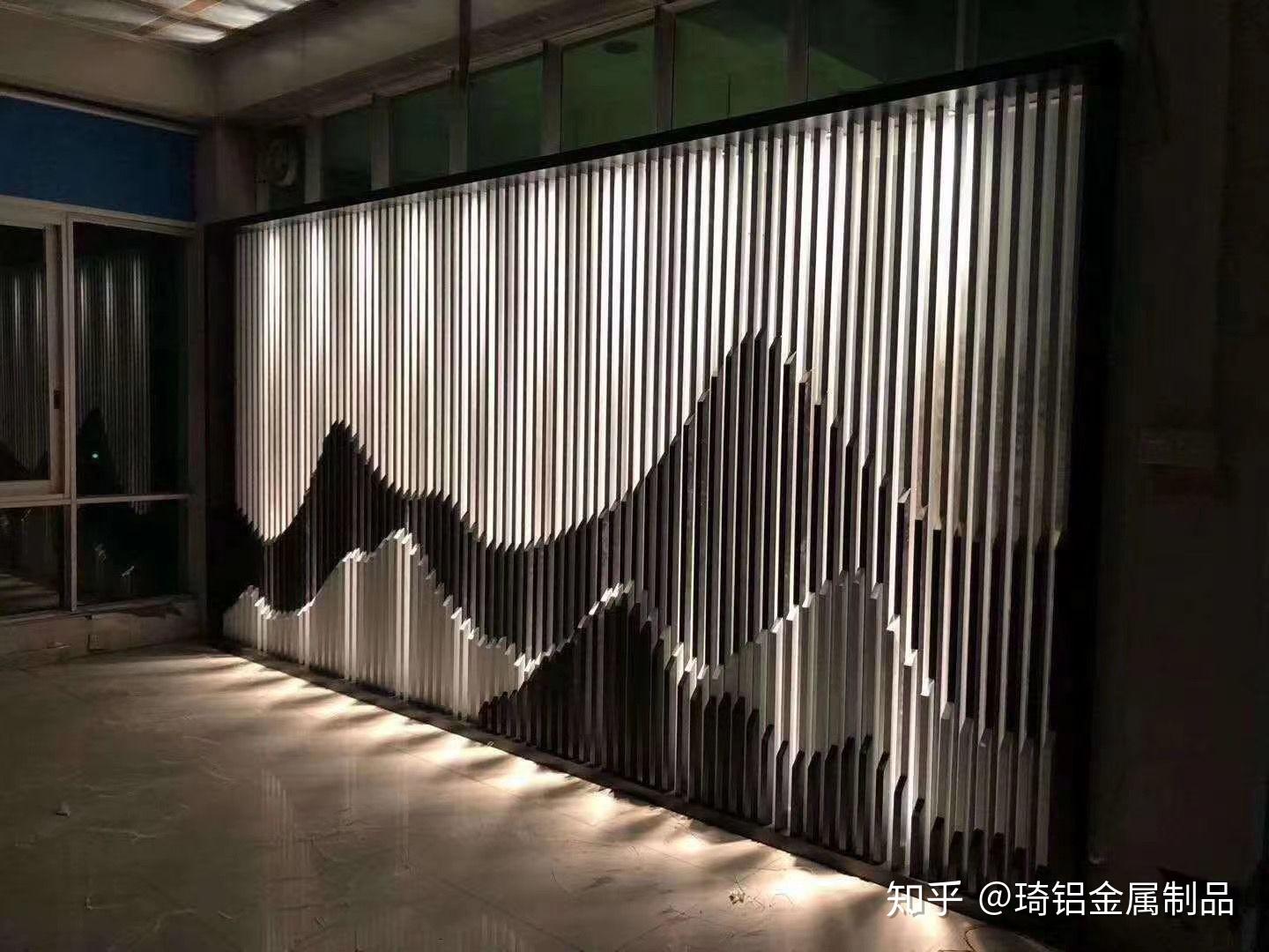 分享一组铝板山水背景画