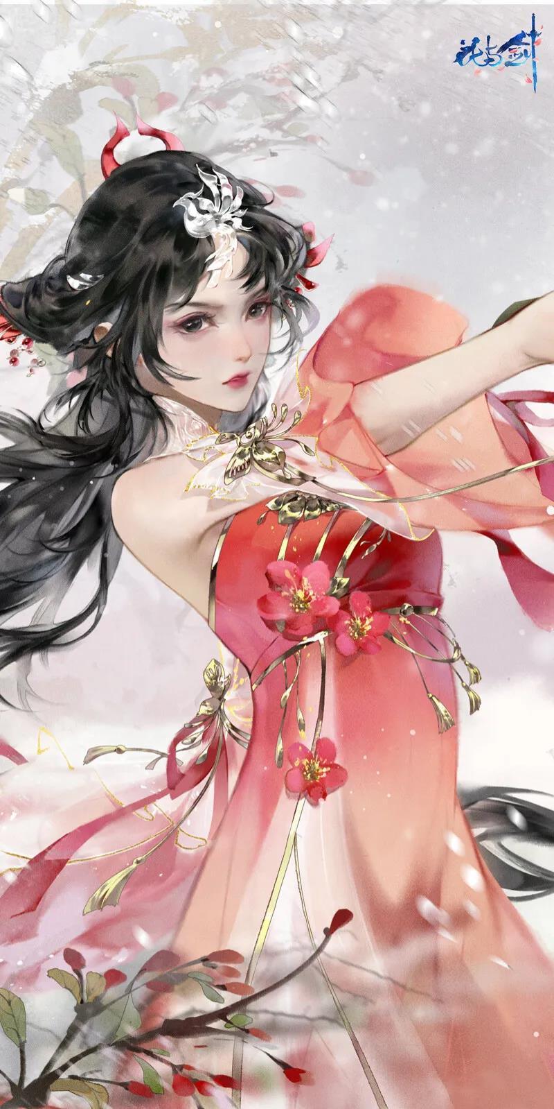 有古风的侠女头像或壁纸吗