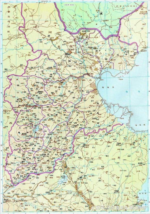 清朝直隶省历史沿革和区域划分,高清地图可收藏 - 知乎