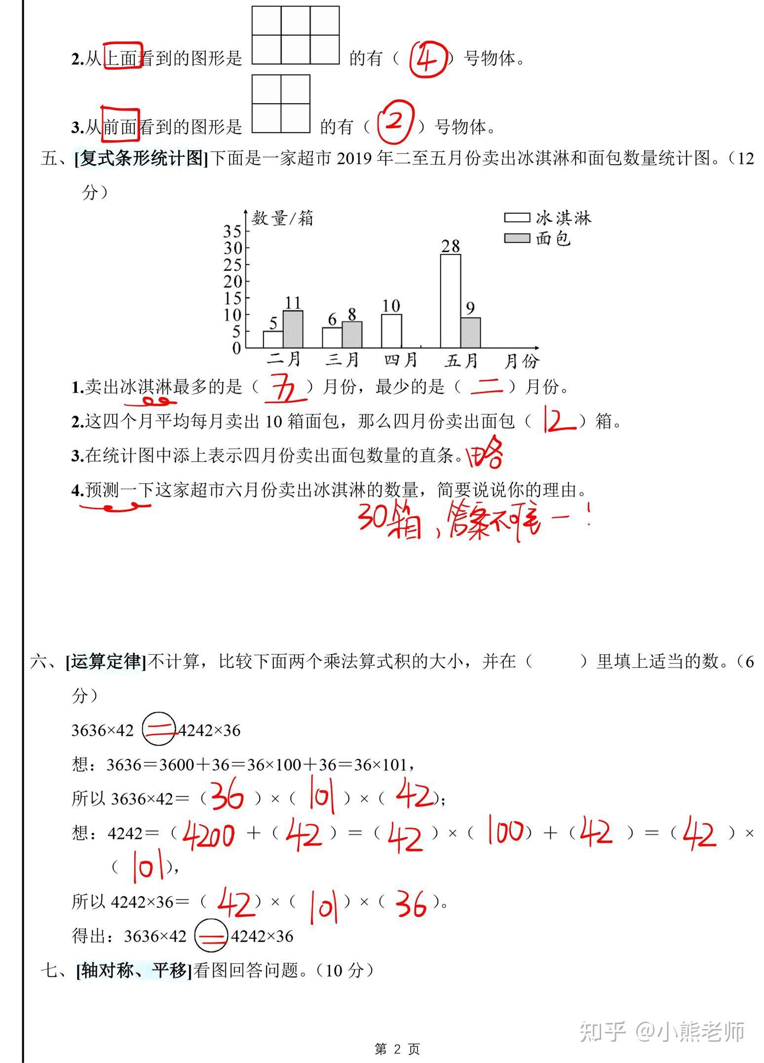 2022四年級下數學易錯常考高分壓軸題密卷囊括所有考點