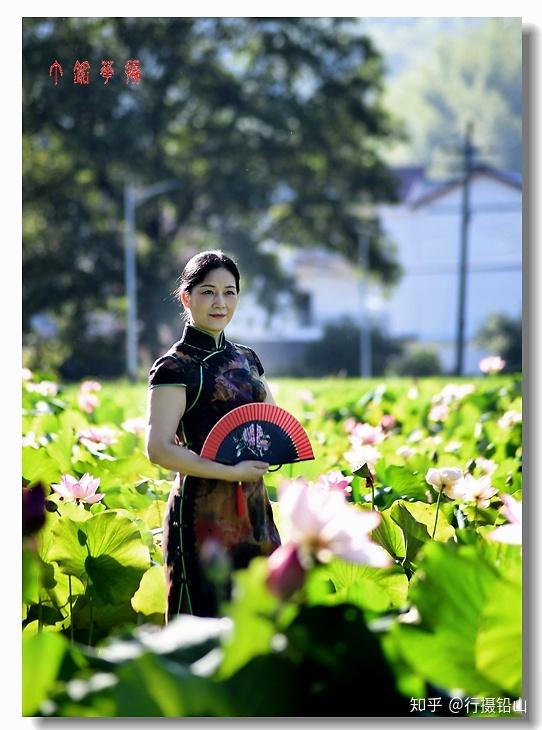 夏日炎炎旗袍美女荷你相约铅山天柱山消夏避暑