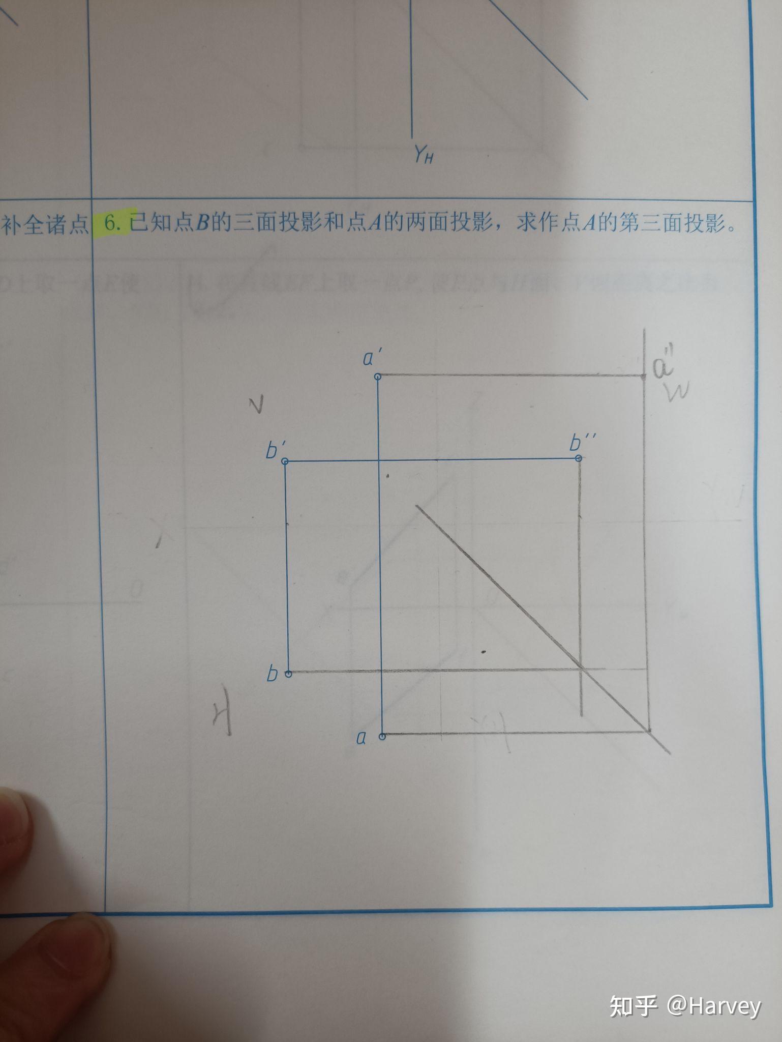 已知点b的三面投影和点a的两面投影,求坐标系怎么确定? - 知乎