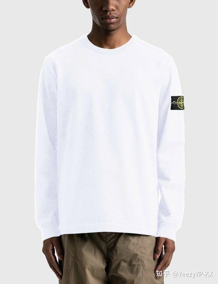 island ss22 logo tee 石头岛经典刺绣指南针袖标宽松圆领长袖t恤