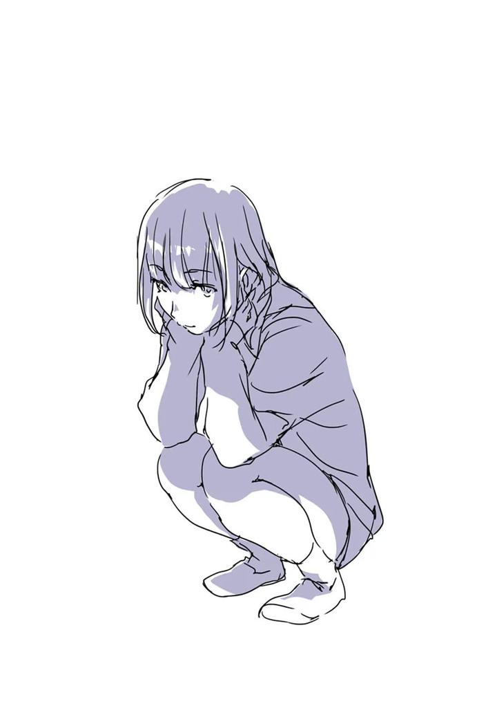 快收藏这组少女优雅的蹲姿素材