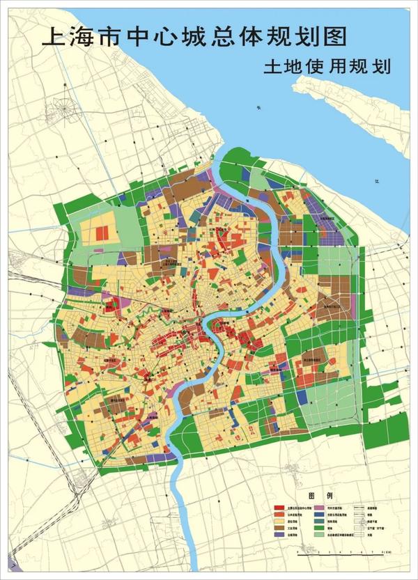 上海市土地使用功能规划图1999-2005.