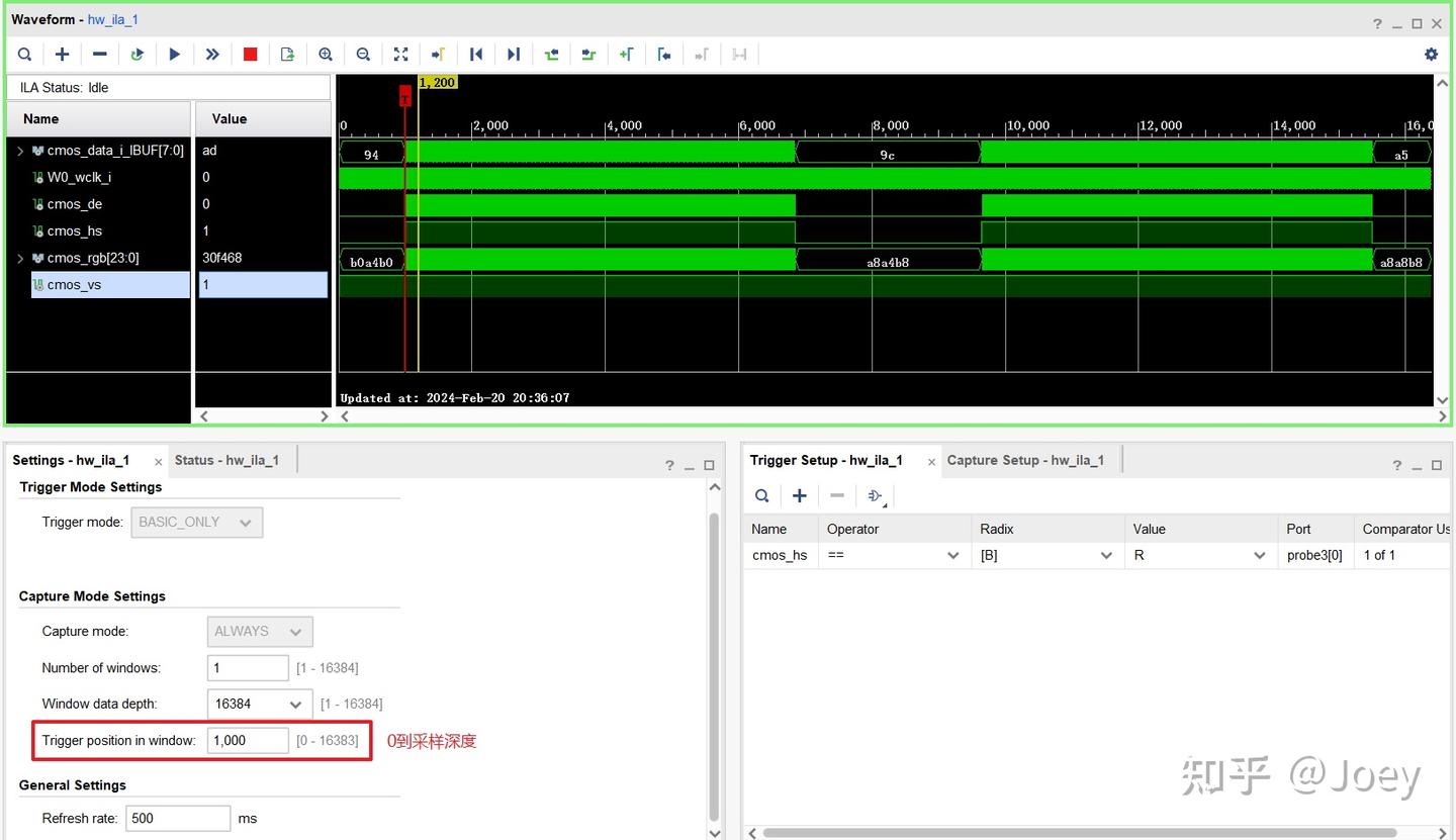 Vivado debug触发波形位置设置 - 知乎