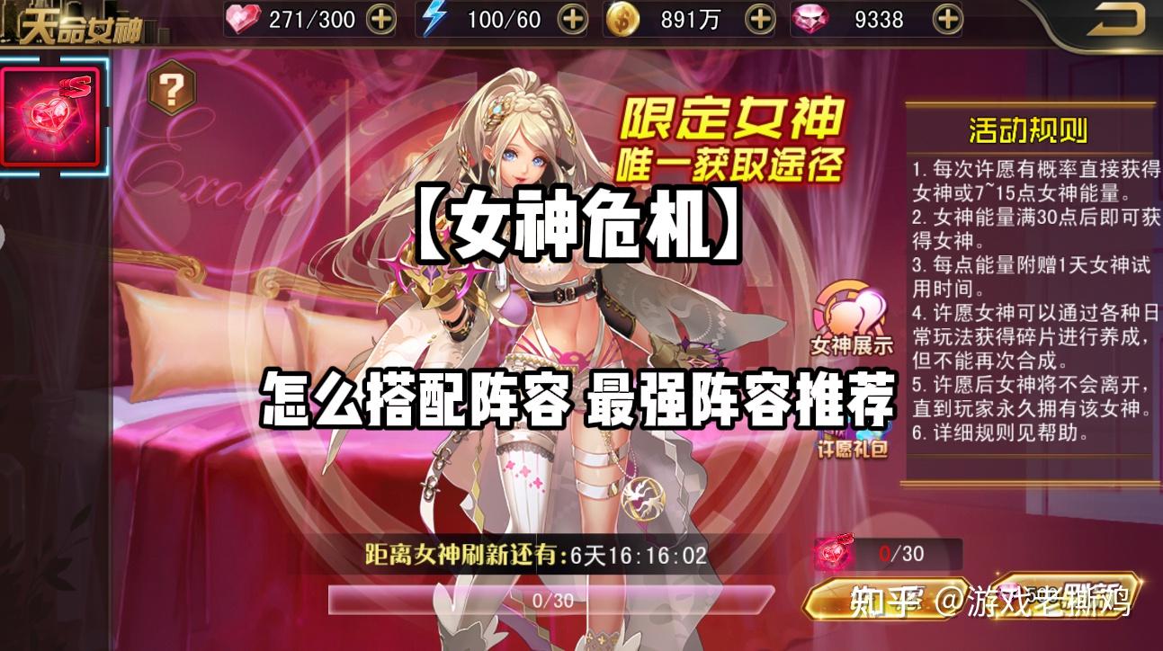 女神危机怎么搭配阵容最强阵容推荐新手必看攻略