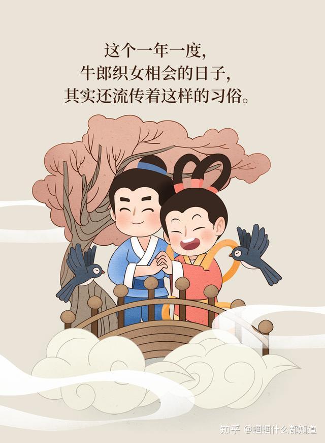 斗巧七夕斗巧,判定斗巧者巧拙的"卜巧"方法,主要有"穿针乞巧","喜蛛应
