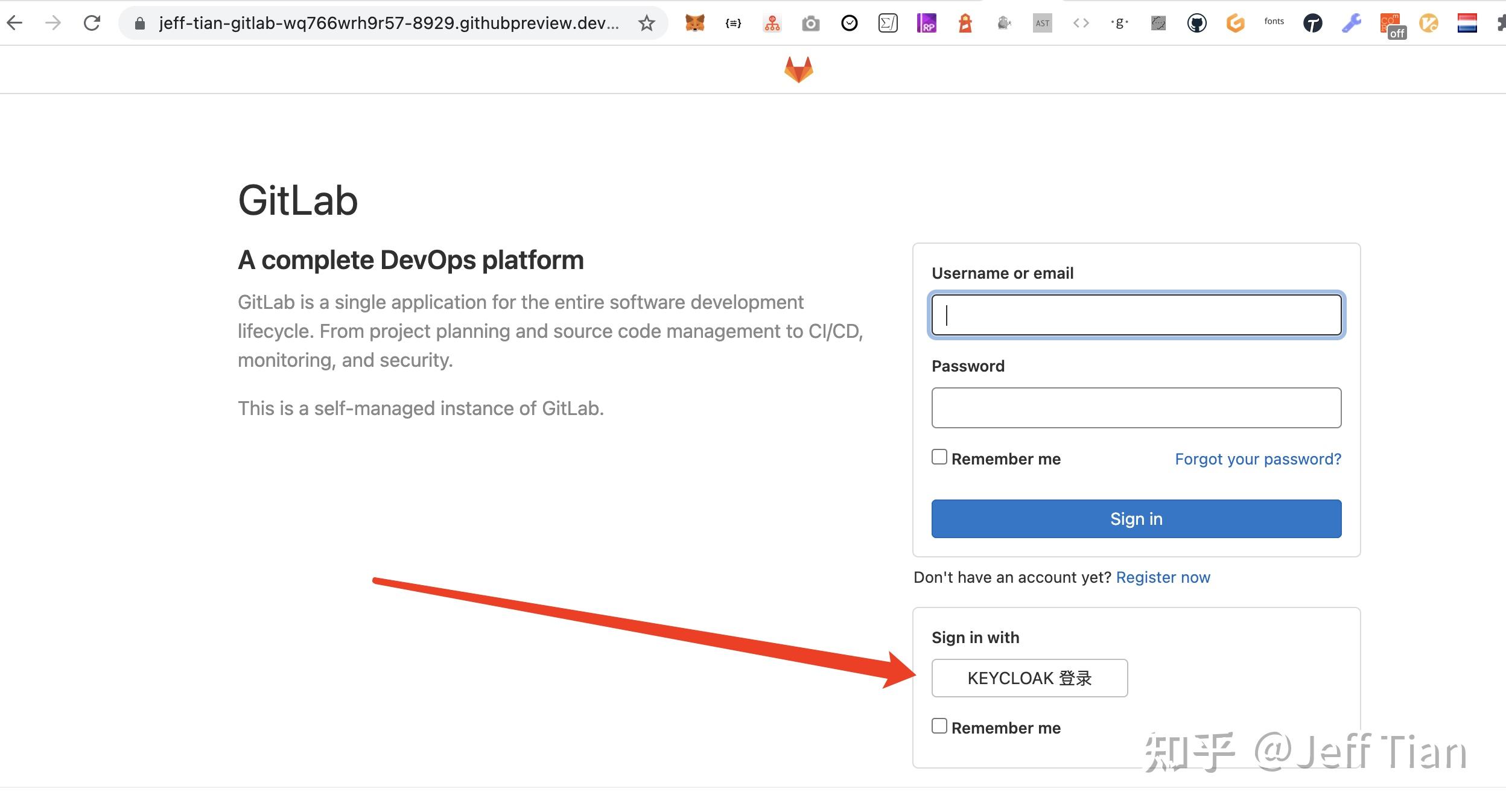  gitlab keycloak 