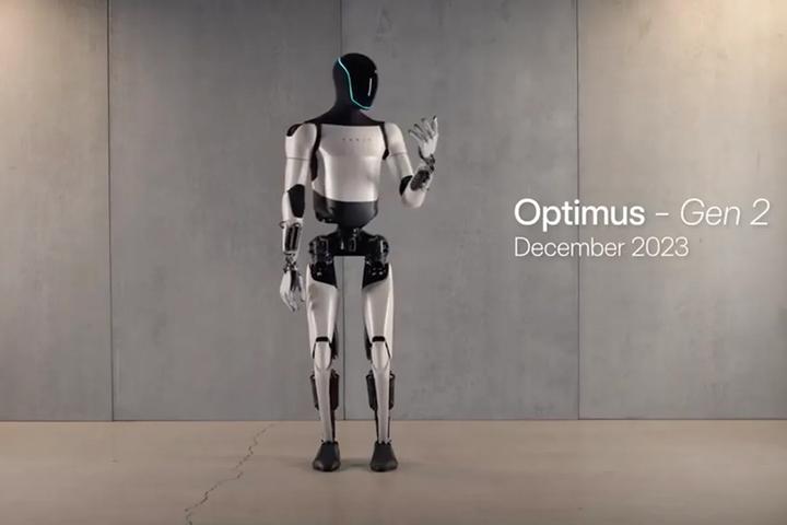 特斯拉公开2代人型机器人手指灵活能走路