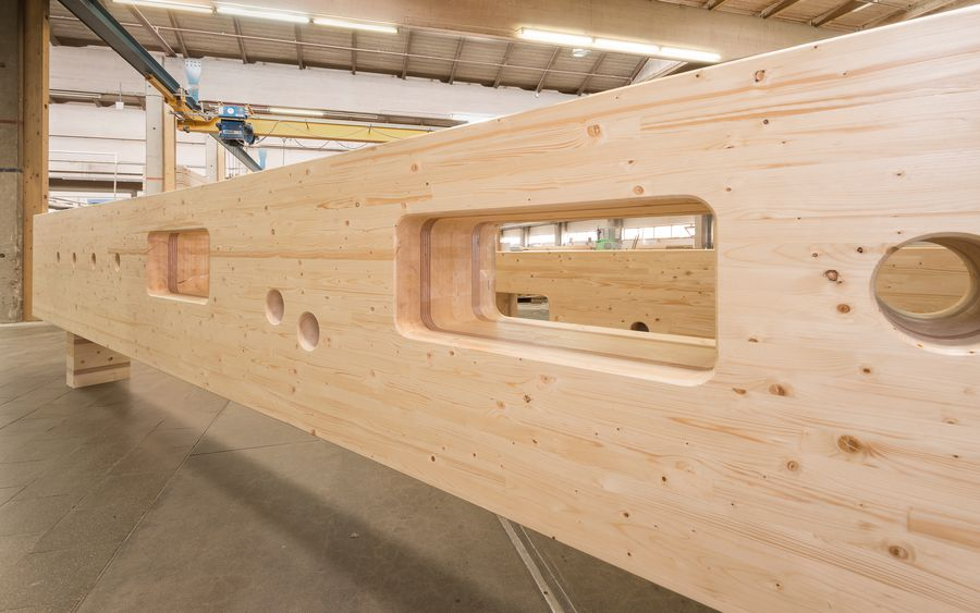 胶合木和胶合板复合的胶合梁