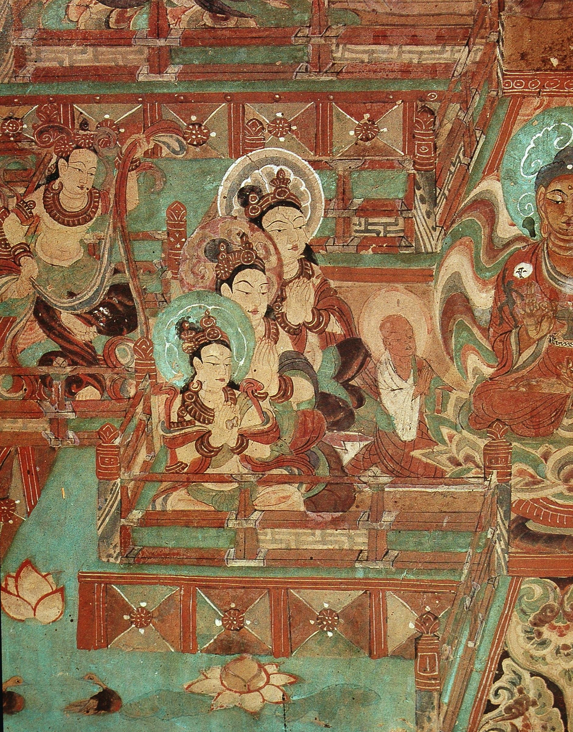 【神游千年,大美敦煌】中唐-154窟:各壁多铺经变画,济济满堂【高清大图】 - 知乎