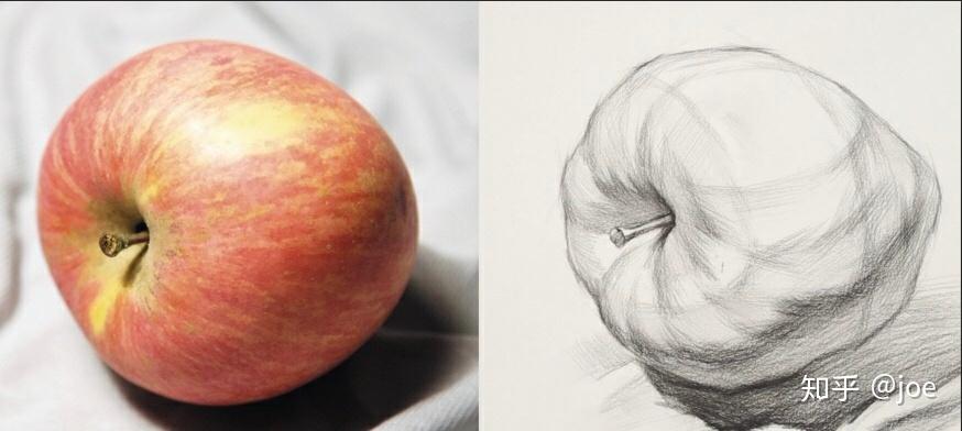 初学素描水果练习的技巧全析