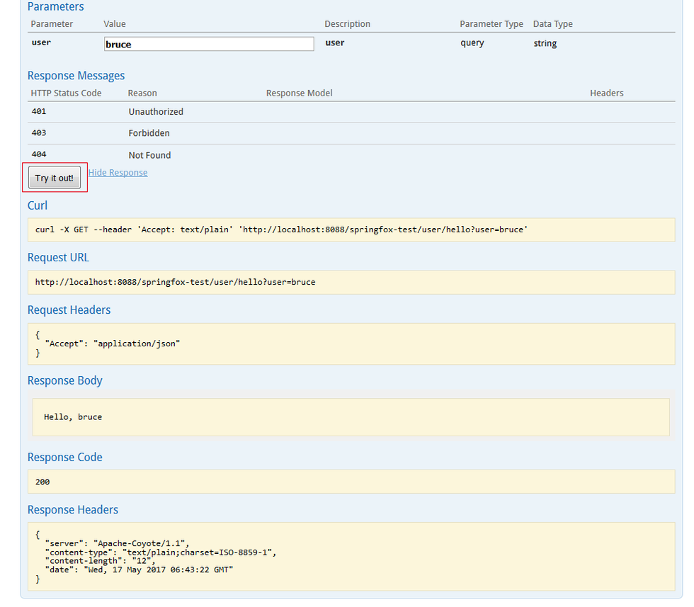 SpringFox 初体验 SpringFox 初体验