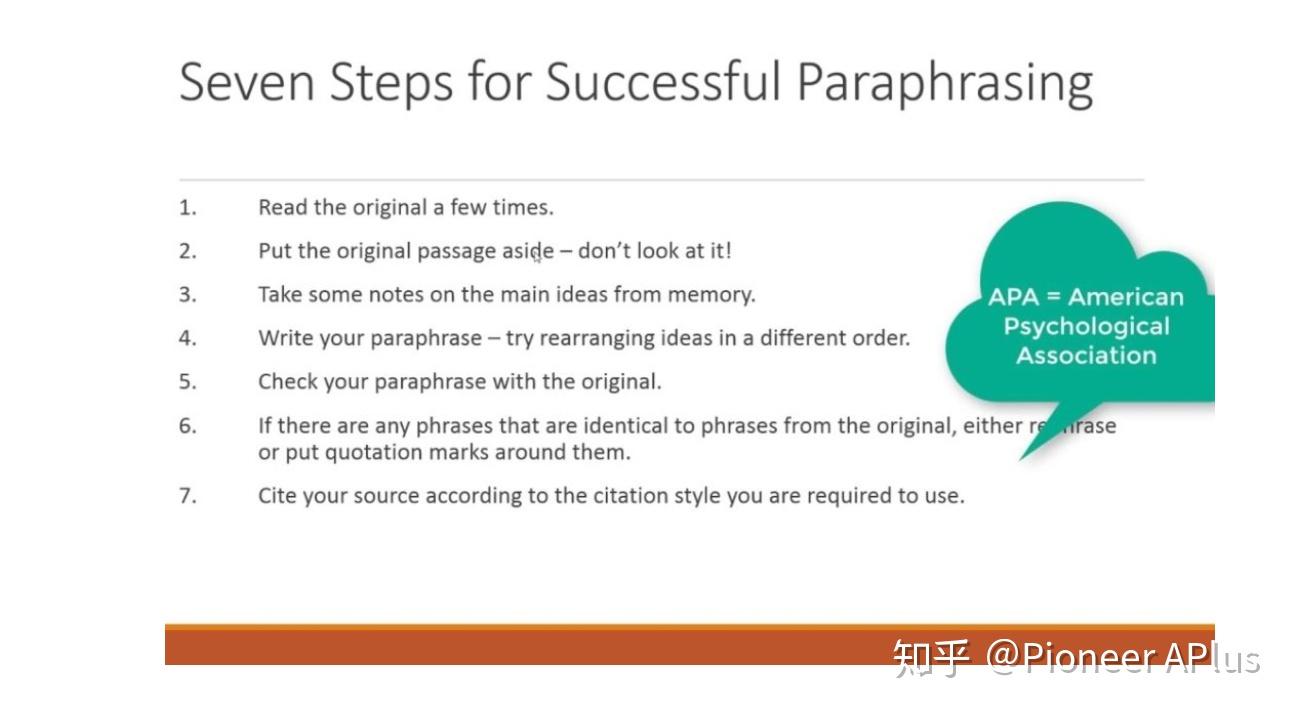 paraphrase 英文改写技巧