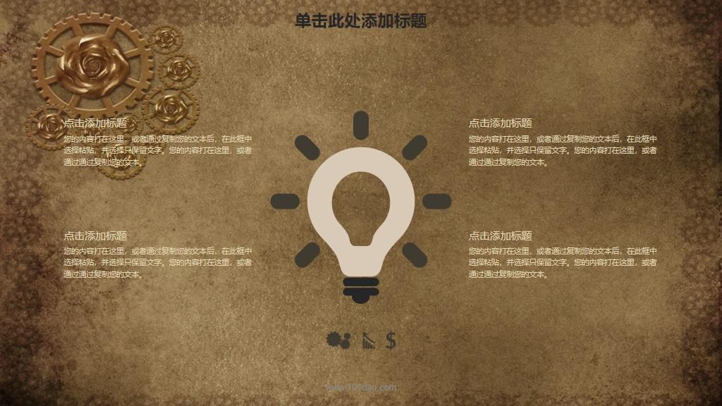 机械朋克蒸汽朋克动态ppt