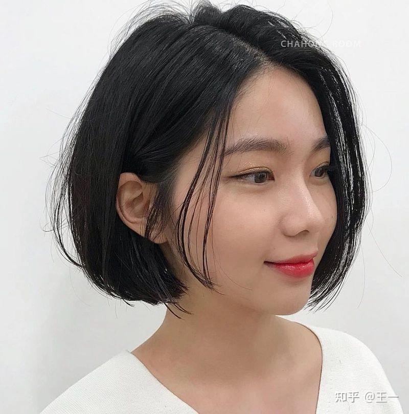 无刘海无烫染女生短发有哪些