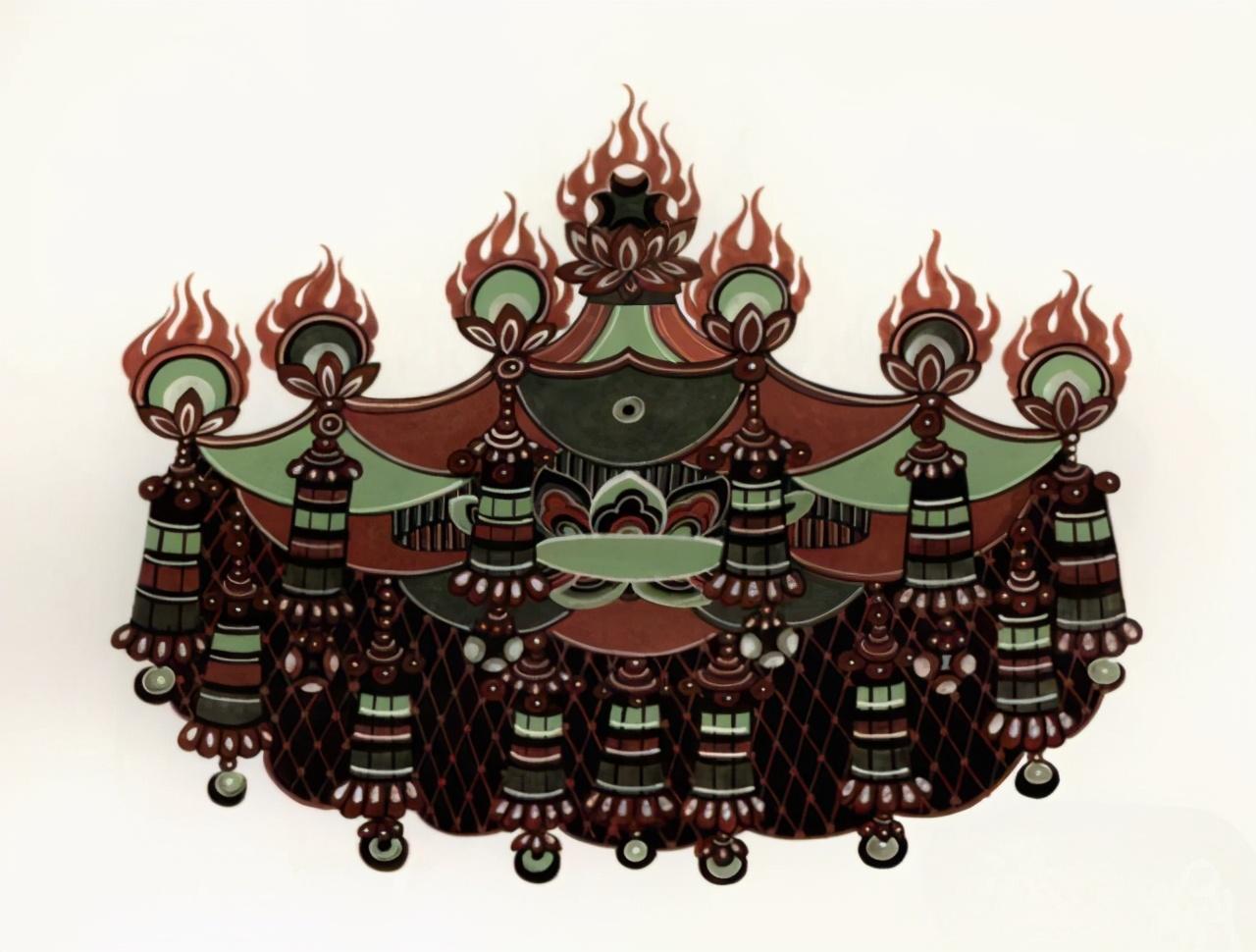 敦煌壁画历代华盖图案集