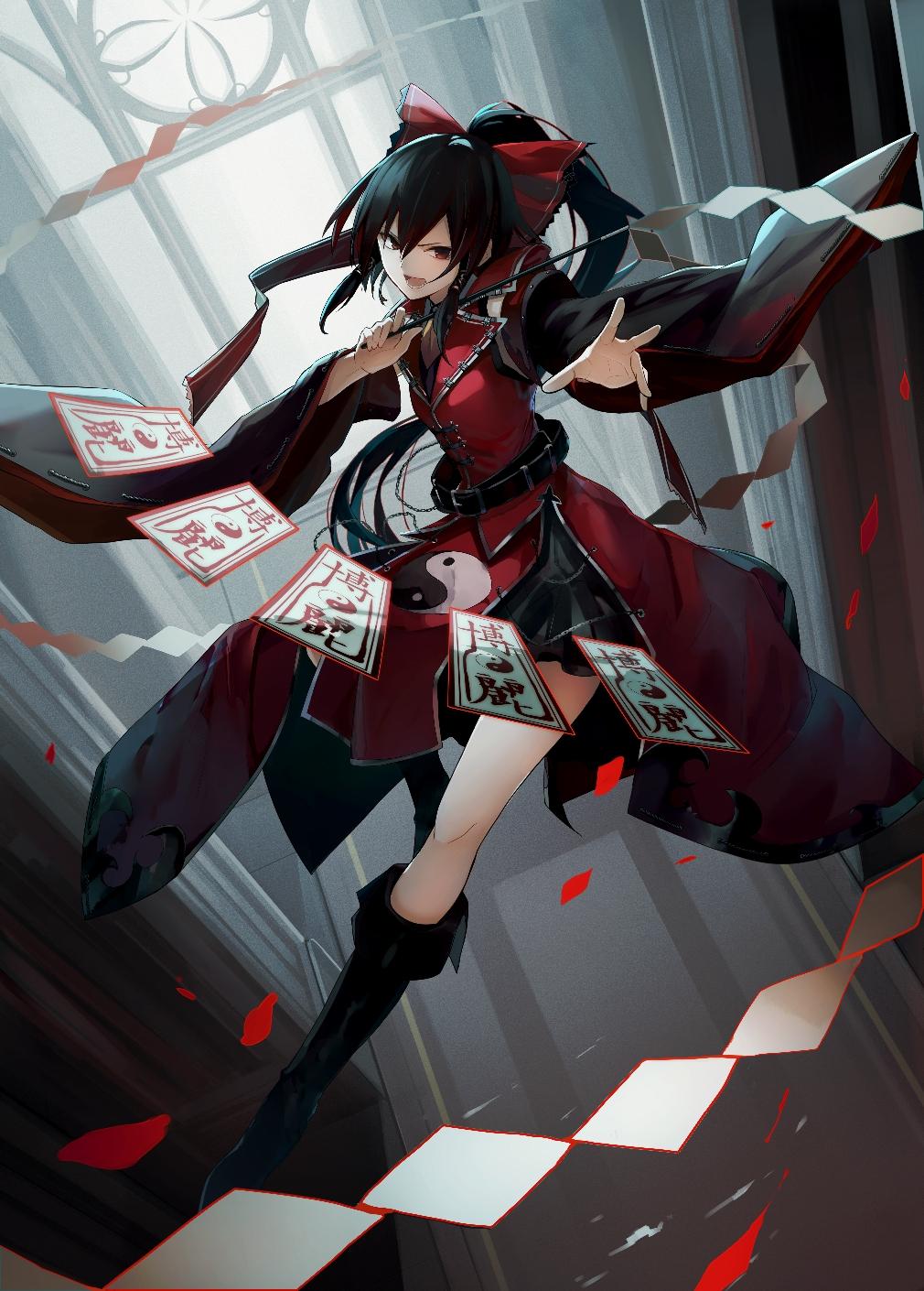 动漫壁纸美图东方幻想乡第一弹博丽灵梦一