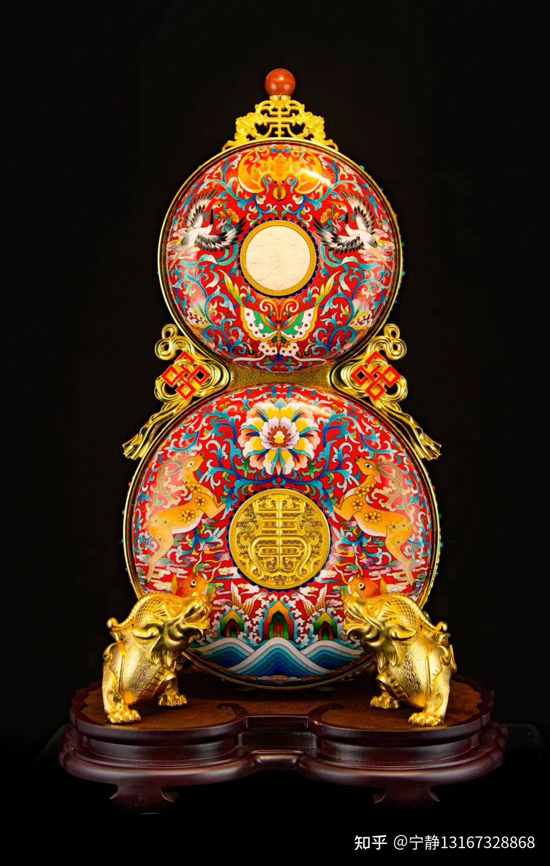 张同禄大师作品大美大艺荣曜同禄景泰蓝座屏详情介绍