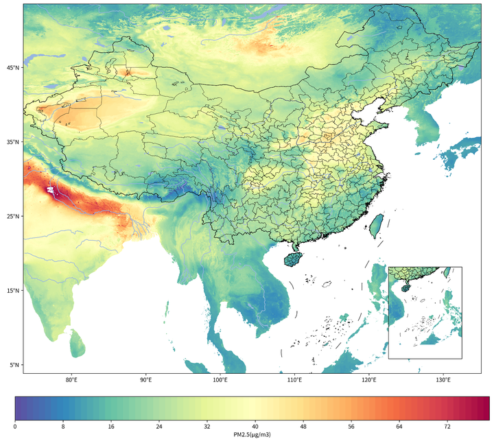 Geopandas +Cartopy| 中国PM2.5浓度可视化 - 知乎