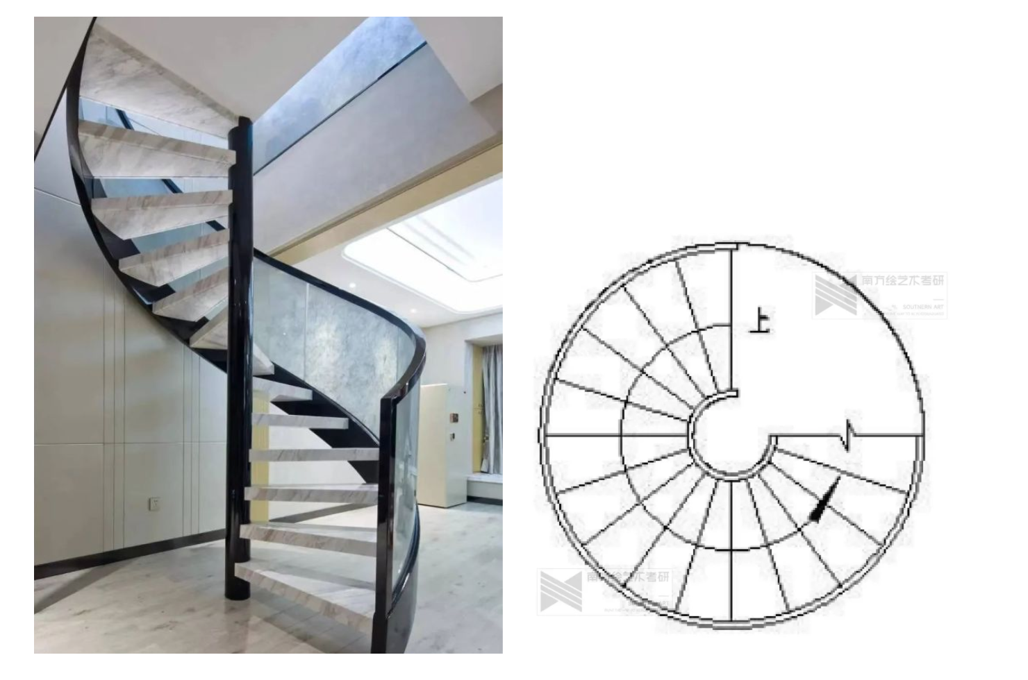 国美建筑考研 | 建筑快题制图基础-楼梯 - 知乎