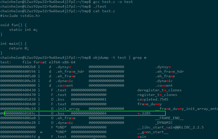 C语言 static char str 的问题?