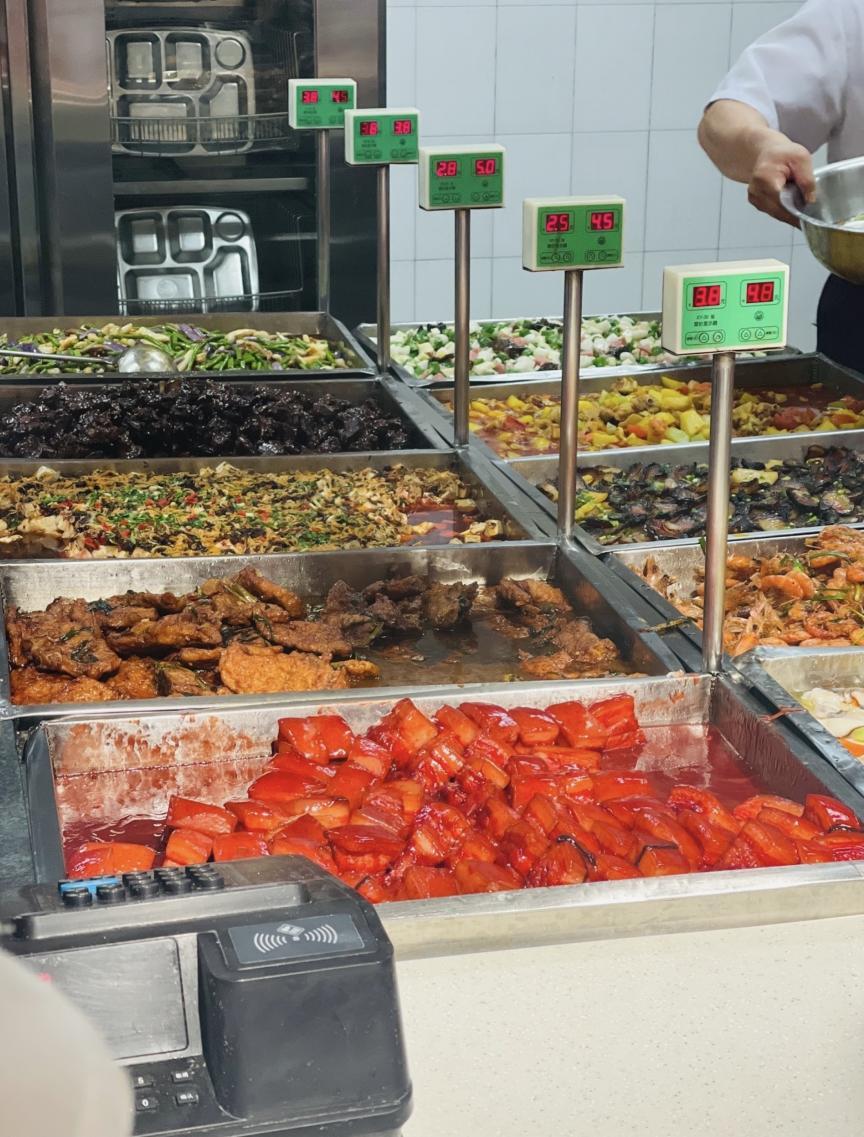 同济大学食堂红烧肉北苑烧腊咸蛋黄烧麦/新疆烤包子小龙虾/虾丸青团据