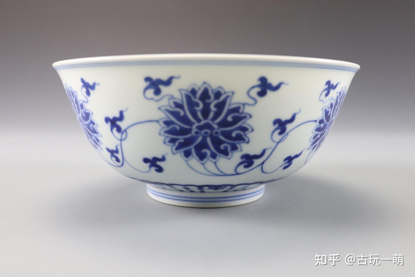 青花缠枝莲纹碗- 知乎