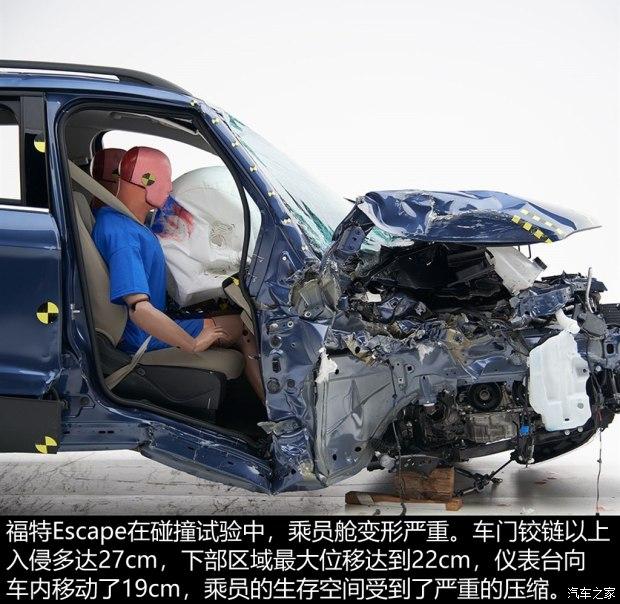 三菱asx劲炫福特翼虎副驾驶碰撞测试