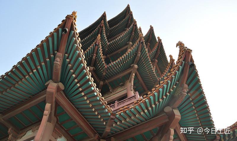 曲线翼角之美中国古建筑翼角椽的布置