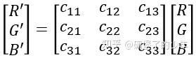 CCM-色彩校正矩阵 - 知乎