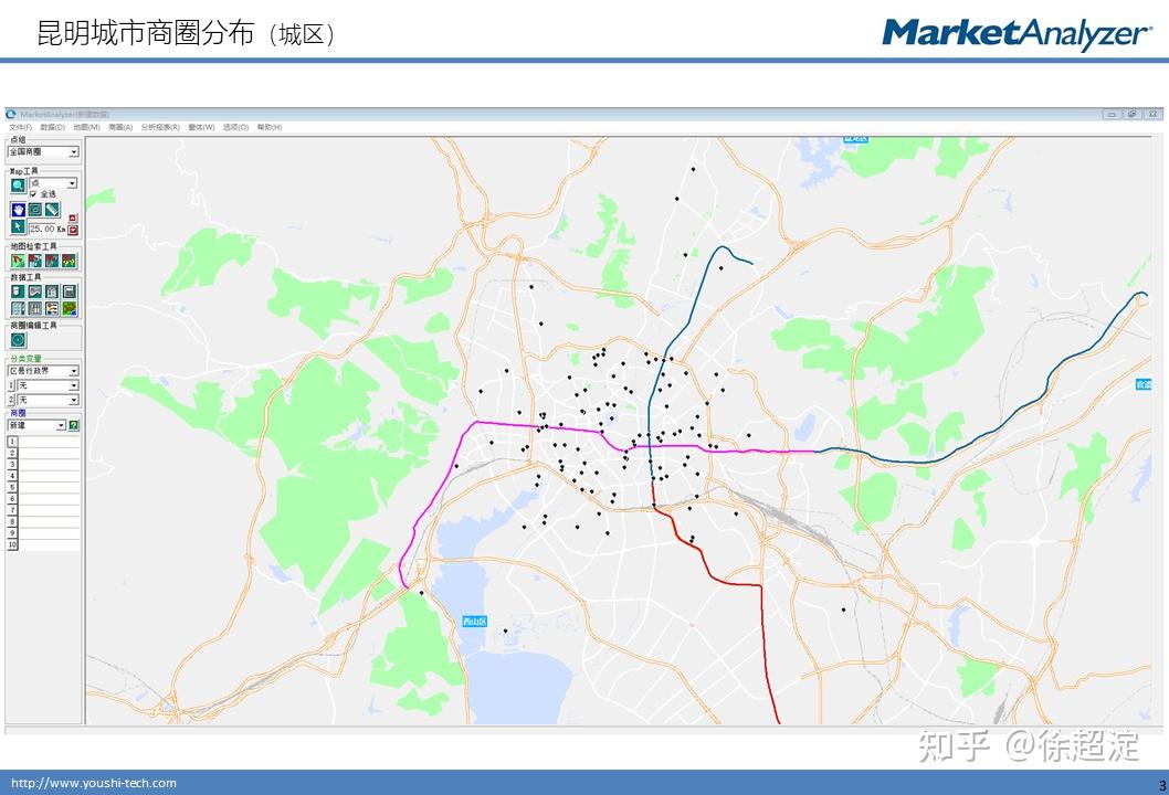 昆明商圈分布图图片