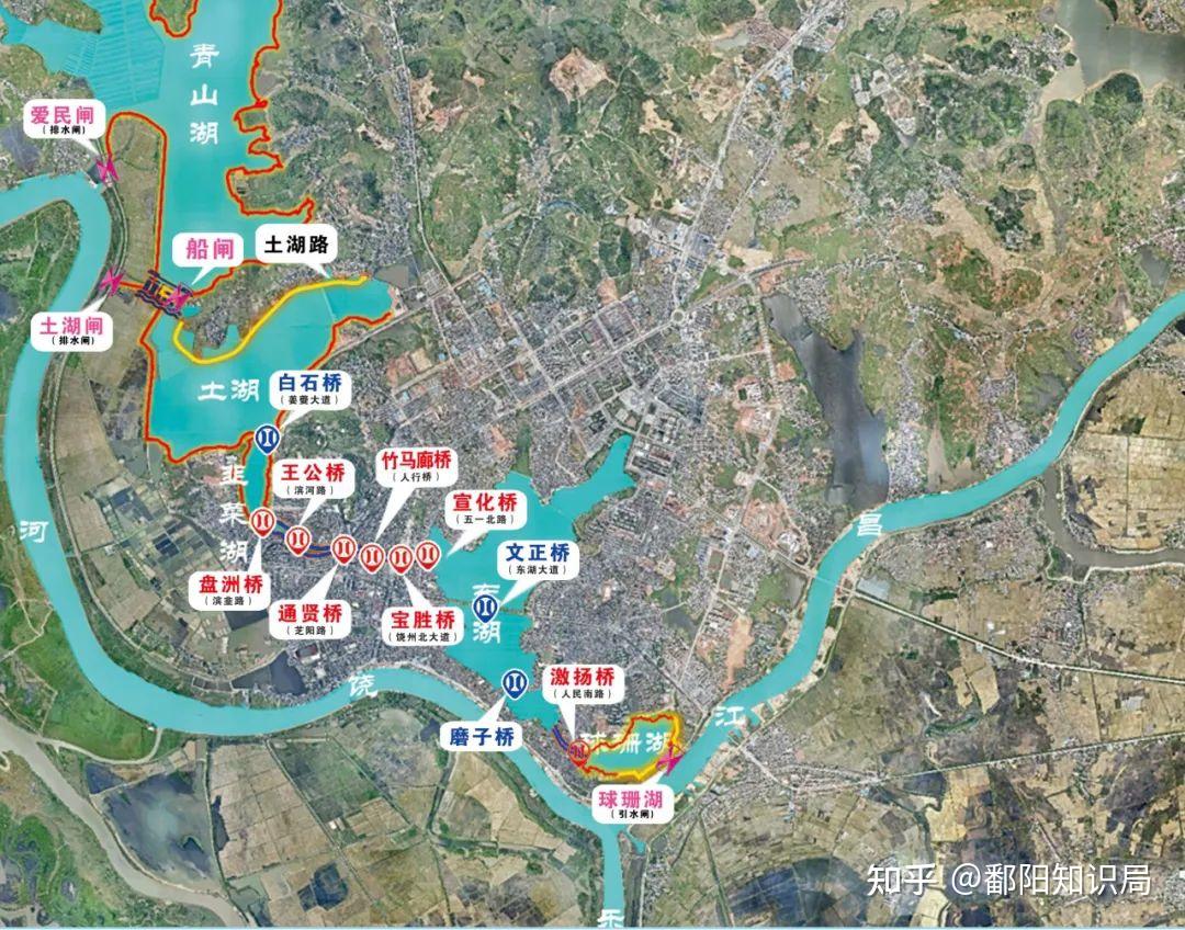 鄱阳镇五湖连通规划图图片