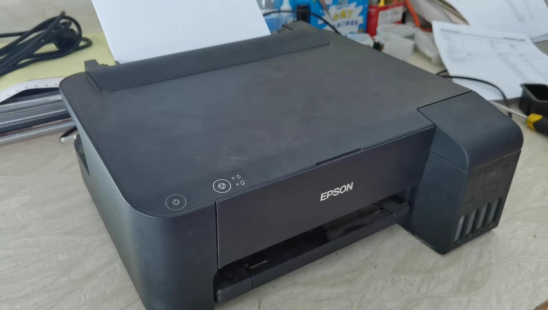 打印机卡纸一定不能硬拉否则就会这样爱普生l1118打印机维修