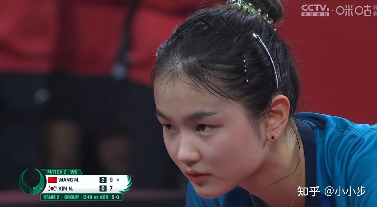 韩国现役女乒第一美女金娜英17岁青春漂亮崇拜王曼昱却被打败
