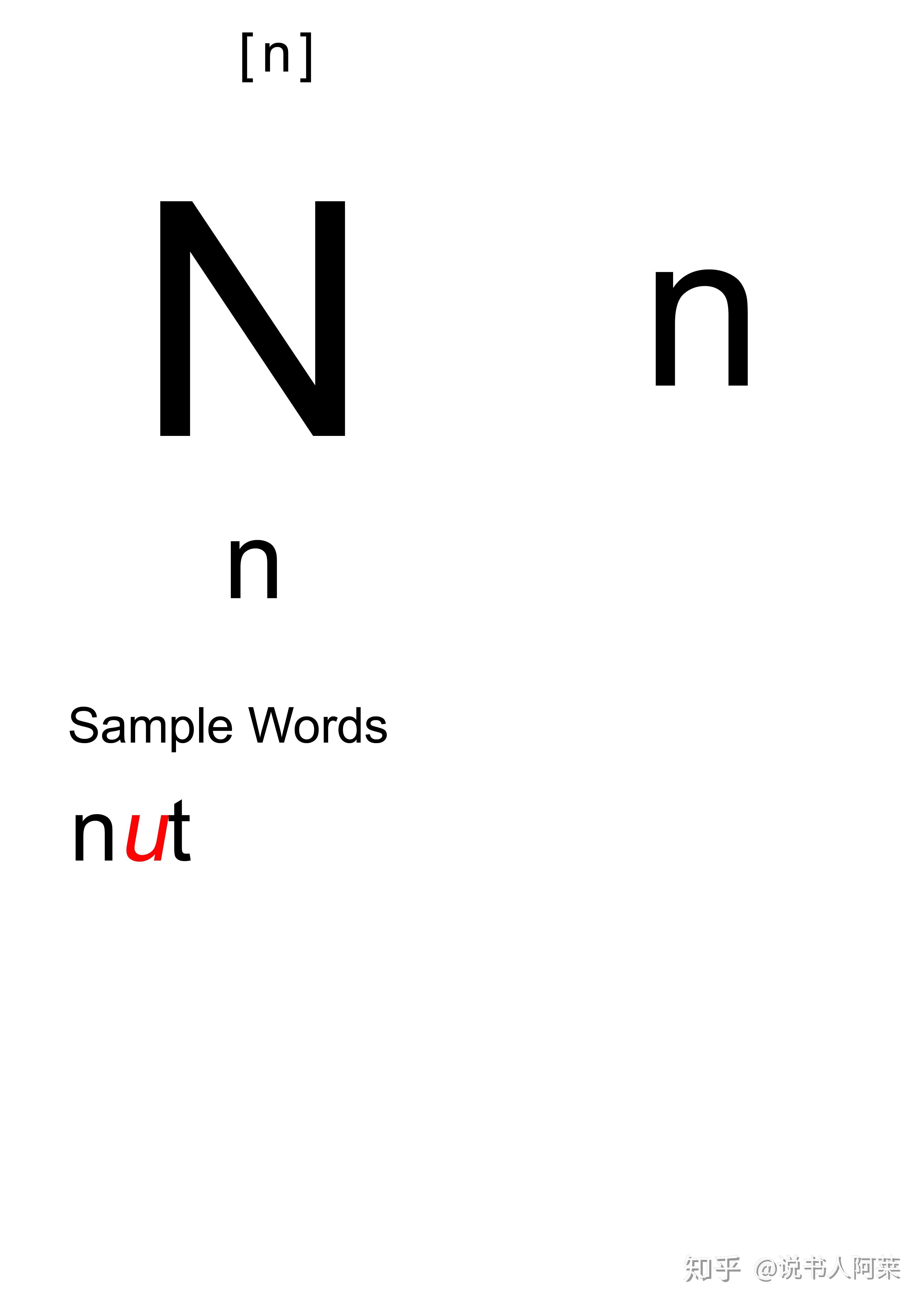 辅音字母n的发音《记词更易 听音能写 见词能读phonics》phonics美音