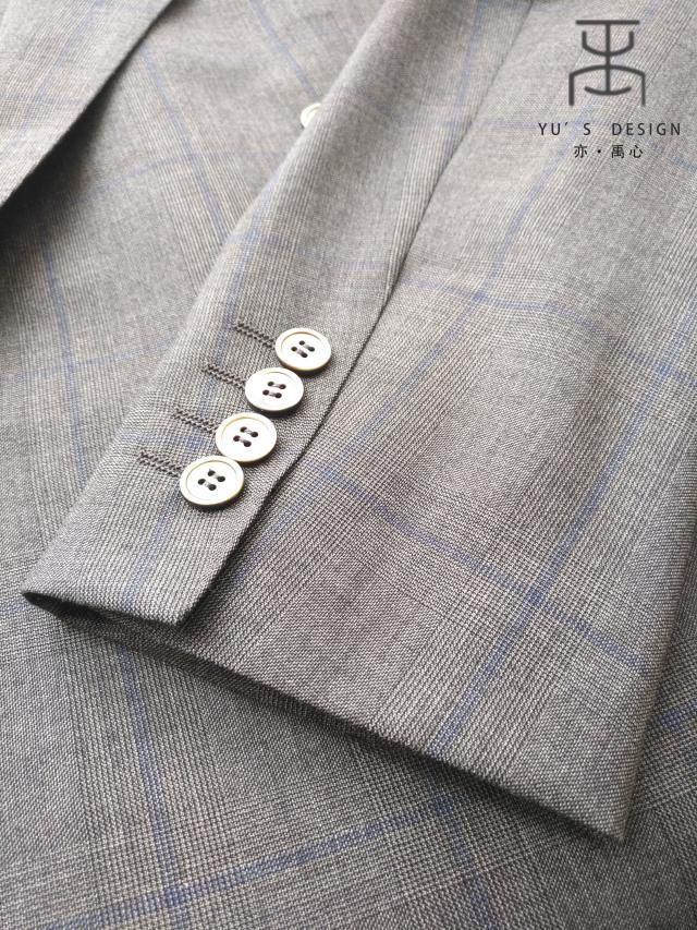 袖口部分亦·禹心只做真袖叉和真扣眼纯手工匠心缝制,已不是一件商品